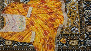 cotton tunic yellow, orange