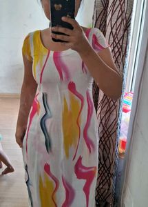 Multi Color Georget Kurta
