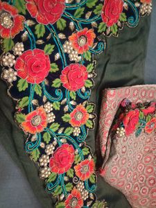 Embroidered Floral saree