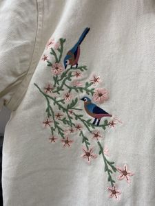 ZARA Embroidered Floral Shirt
