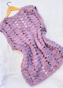 Pinterest Crochet Lavender Vest B