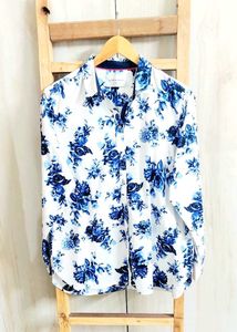 Fine Cotton Printed Shirt Bust Size-42