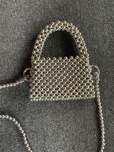 Handmade Silver Moon Model Mini Bag