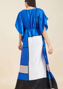 Stylish Blue Geometric Dress