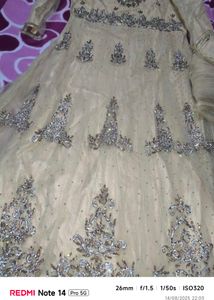 Embellished Beige Salwar Kameez