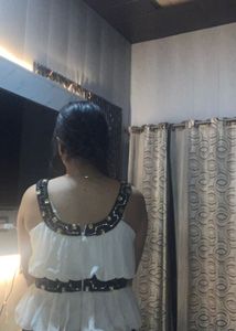 Elegant Black &amp; White Dress🖤🌻💕