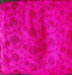 Hot Pink Lace Tunic with Sequins