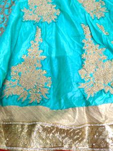 Teal Embroidered Kurta