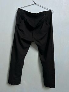 Classic Black Straight-Fit Formal Pants