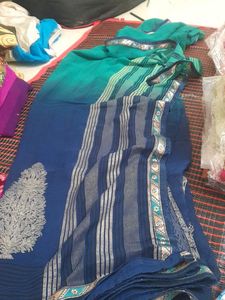 Elegant Blue Saree