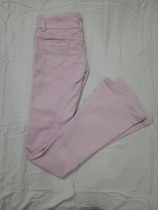 Beautiful Pink Bodycut Denim Jeans For Girls