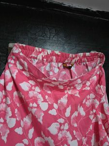 Floral Print Ruffle Skirt