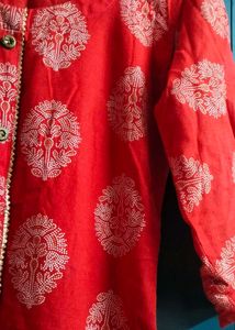 Red Printed Kurti