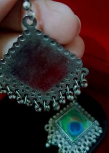 Peacock Feather Earrings