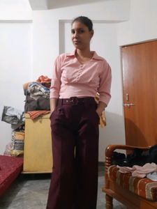 New Formal Pant With Belt For Women Only