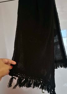 Black Woolen Stole (Unused)