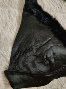 ✨Black Fur Halter Top-Frederick&#39;s of Hollywood