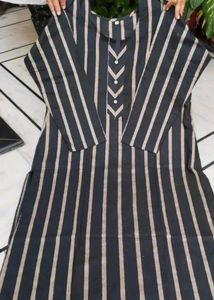 Striped Kurti Set - Trendy &amp; Stylish