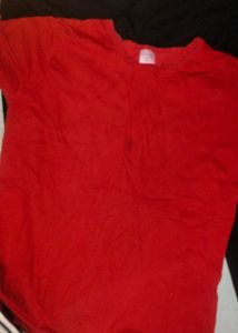 Kids&#39; Red Tee &amp; Black Pants Set