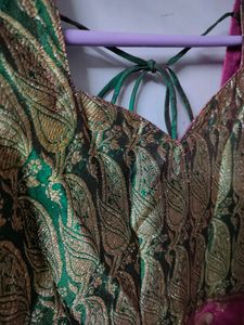 Saree stitched anarkali