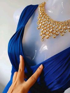 Royal blue elegant gown