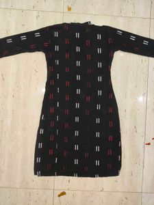 Black Cotton Kurti 🖤🌸🌟