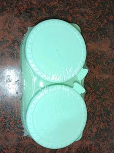 2 Glass Bowl With Lid And Tray