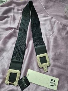 Sparkling Square Buckle Belt