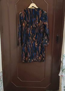 Brown Multicolour Dress
