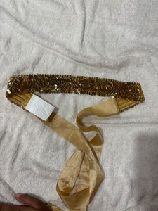 Sequin Gold Belt