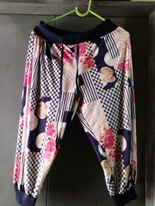 Floral Print Harem Pants
