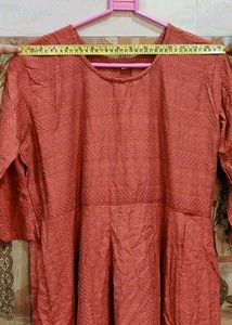 Brand New Rust Schiffli Dress LARGE/XL