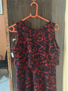 Patterned Sleeveless Dress