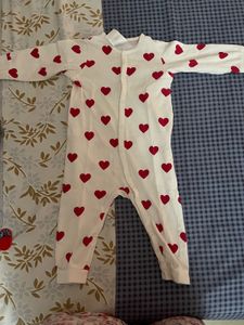 Heart Shape Romper . Perfect For Valentine Picture