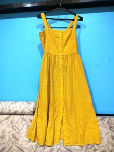 Mustard Yellow Midi Dress