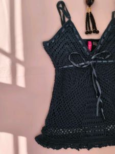 Crochet Knit Cami Top