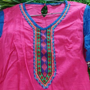 Branded Embroidered Top