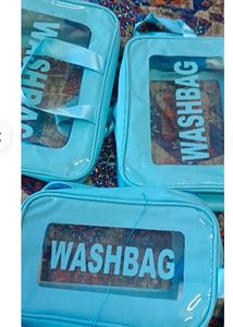 3-Piece Blue Wash Bag Set Combo