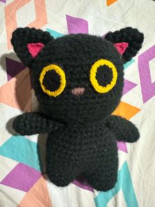 Crochet Black Cat Plush