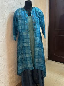 Silk Kurti With Jacket
