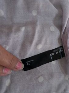 Lilac Polka Dot Button-Up Top
