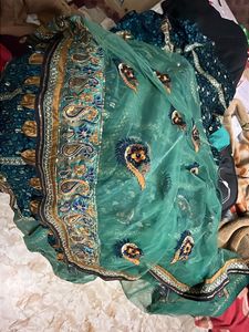 Flared Embroidered Lehenga Saree