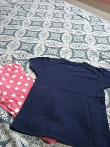 Girls&#39; &#34;Have Fun&#34; Top &amp; Polka Dot Leggings Set