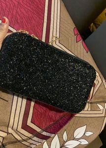 Black Glittery Clutch🖤🎀🦋