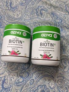 OZiva Plant Based Biotin 125gm Each Pack Of 2