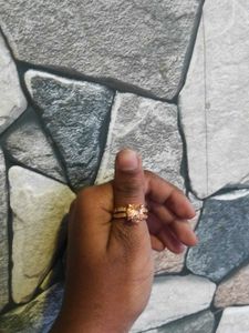 Gold Tone Flower Ring