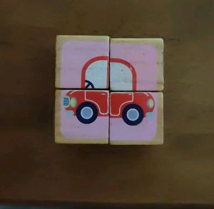 Wooden Cube Puzzle - 6 In 1