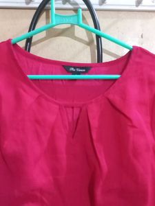 Raspberry Fit &amp; Flare Dress