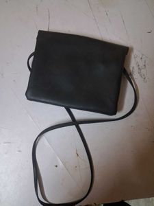 Cute Black Crossbody Bag with Floral Detail