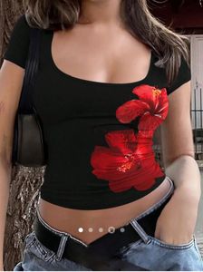 Floral Print Fitted Top